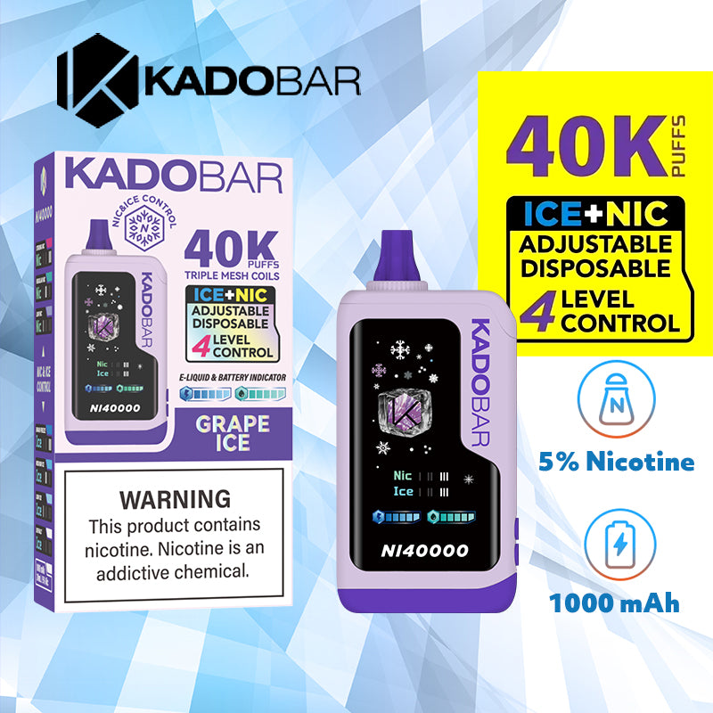 KadoBar NI40000 Puffs 5% Disposable Wholesale|Vape central wholesale|grape ice