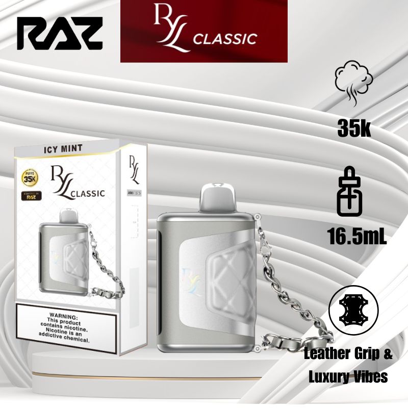 Raz|RYL CLASSIC 35K VAPE Disposable|Vape central wholesale| ice mint