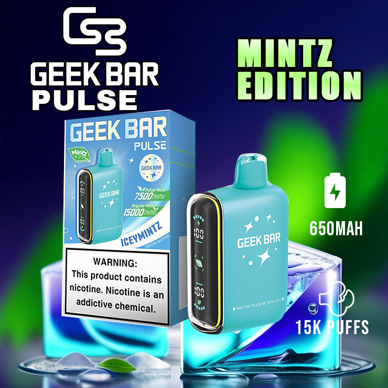 Geek bar Pulse Mintz Edition|Vape central wholesale|Disposable|ice mintz