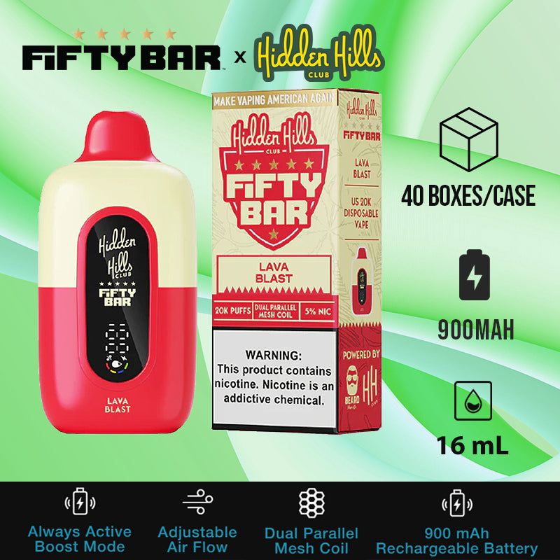 Fifty bar 20k |Vape central wholesale|disposable|wholesaler