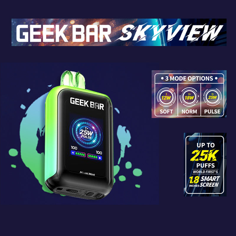 Geek Bar SkyView|Vape central wholesale|disposable |Miami Mint