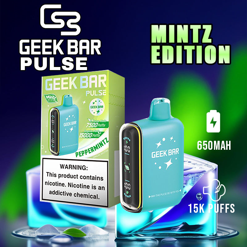 Geek bar Pulse Mintz Edition|Vape central wholesale|Disposable|ice mintz