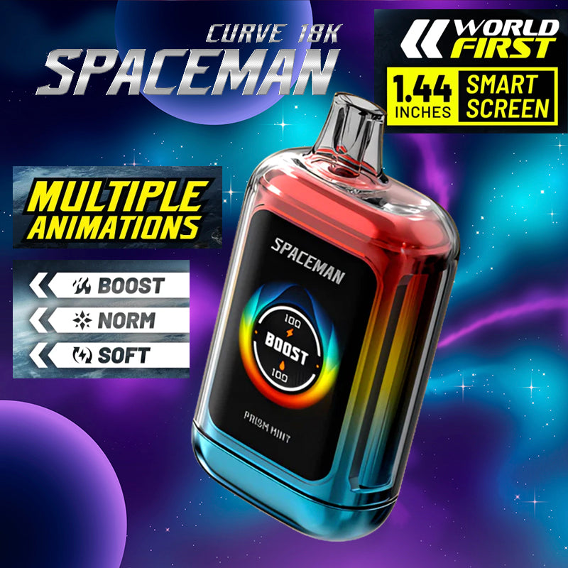 Spacemen Curve 18k |Vape Central Wholesale|Disposable|prism mint