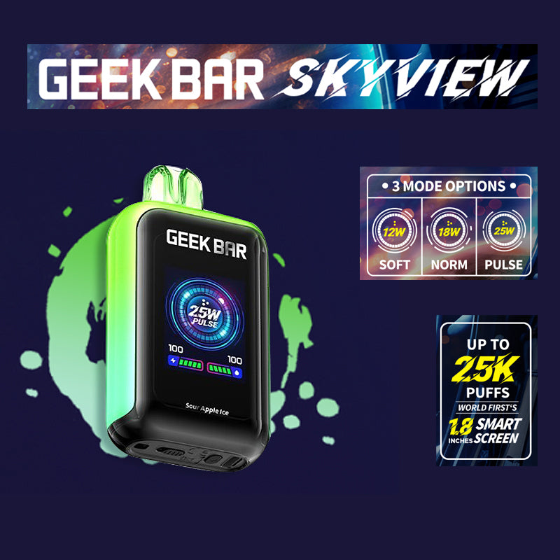 Geek Bar SkyView |Blackberry Fcuking fab|Vape central wholesale|disposable |Sour Apple Ice