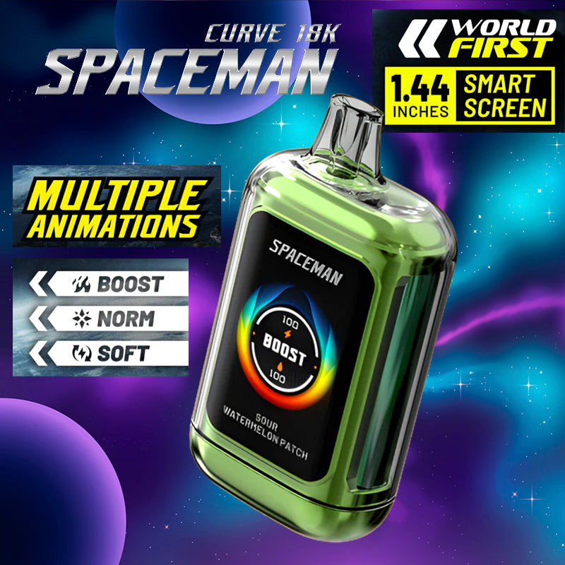 Spacemen Curve 18k |Vape Central Wholesale|Disposable|sour watermelon patch