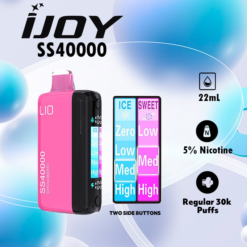 iJoy LIO SS40000 Ice-Sweet Cotral Vape Wholesale