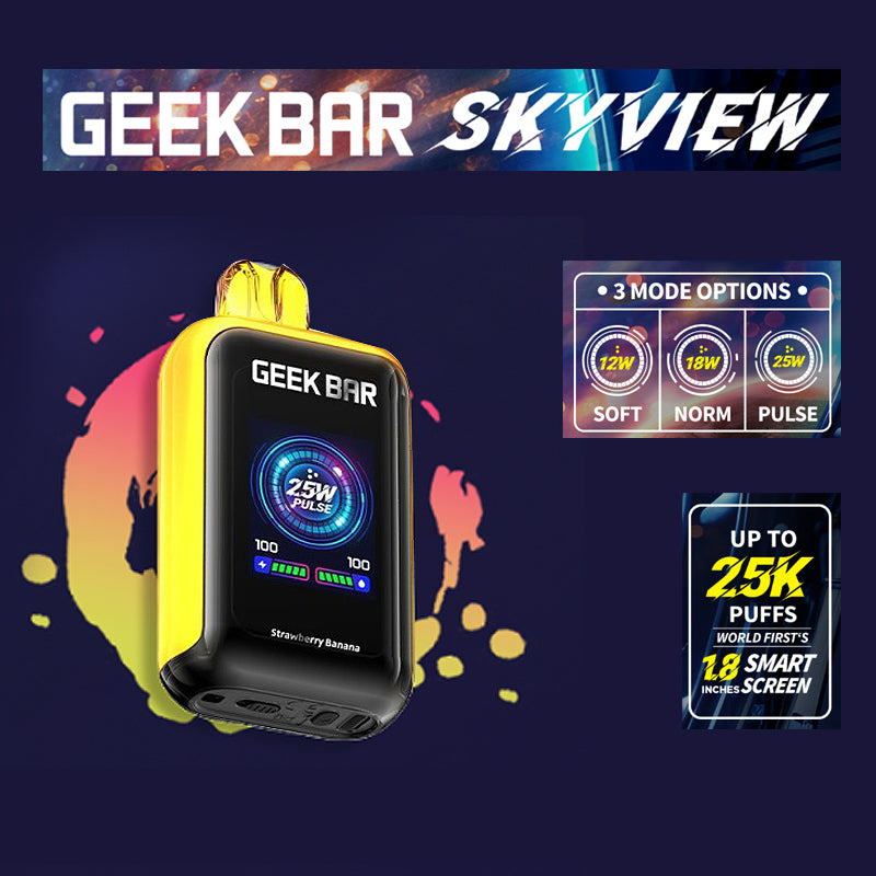Geek Bar SkyView |Vape central wholesale|disposable |Strawberry banana
