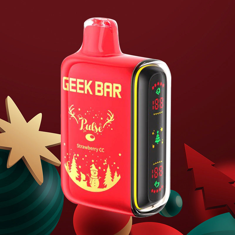 Geek bar Pulse|Vape central wholesale|Disposable| Flavor Strawberry cc Chirstmas 