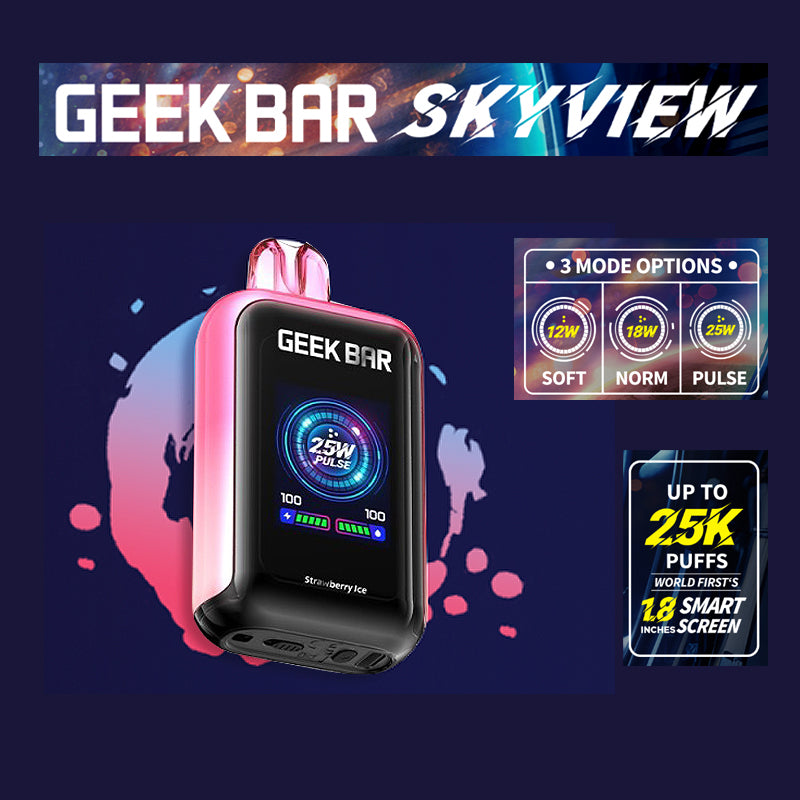 Geek Bar SkyView|Vape central wholesale|disposable |Strawberry ice