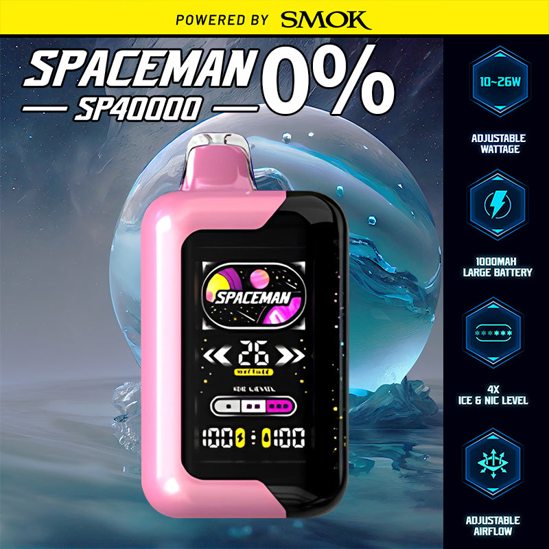 Spacemen sp40k 0 nicotine |Vape Central Wholesale|Disposable|wholesaler|distro|strawberry ice