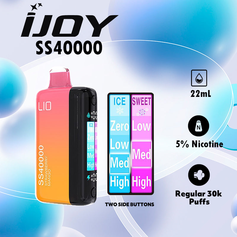 iJoy LIO SS40000 Ice-Sweet Cotral Vape Wholesale