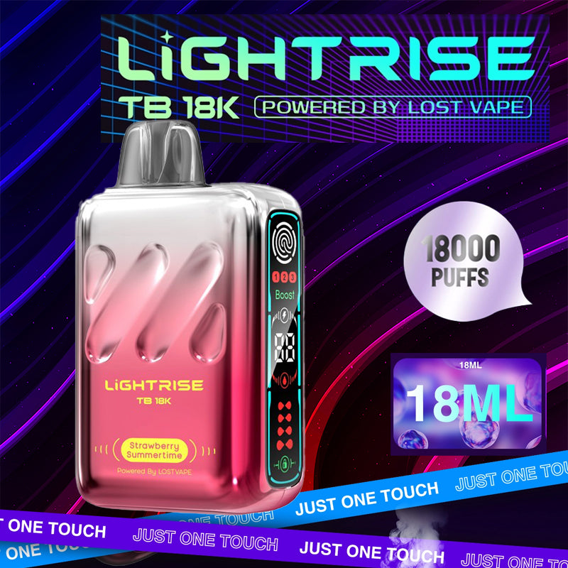 Lost Vape|Lightrise TB18k|Disposable|Vape Central Wholesale|strawberry summer time