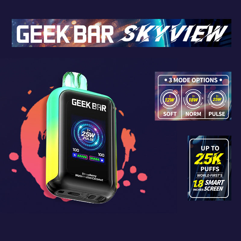 Geek Bar SkyView |Vape central wholesale|disposable |strawberry watermelon coconut