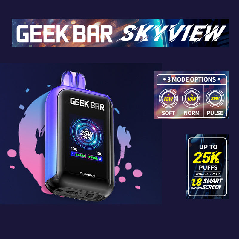 Geek Bar SkyView |Vape central wholesale|disposable |tripleberry