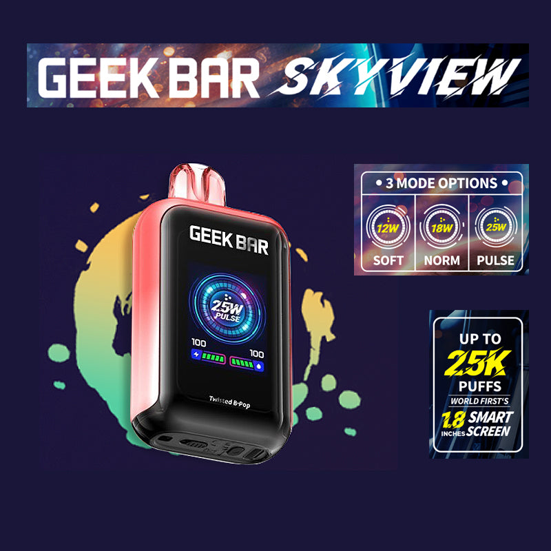 Geek Bar SkyView |Vape central wholesale|disposable |Twisted B -pop