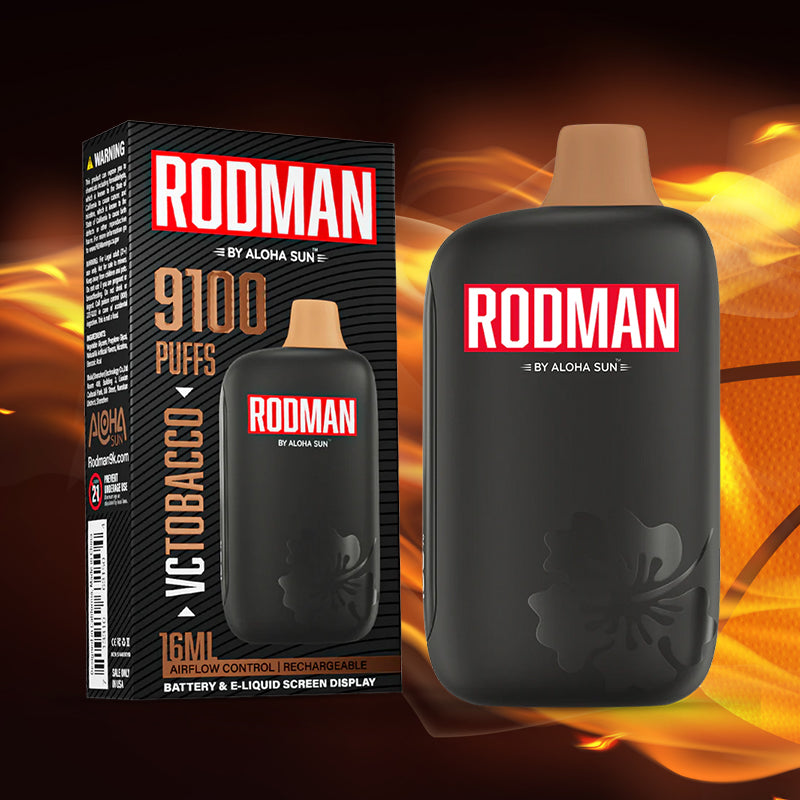Vape Central Wholesale|Rodman 9100 vctobacco|disposable|5%