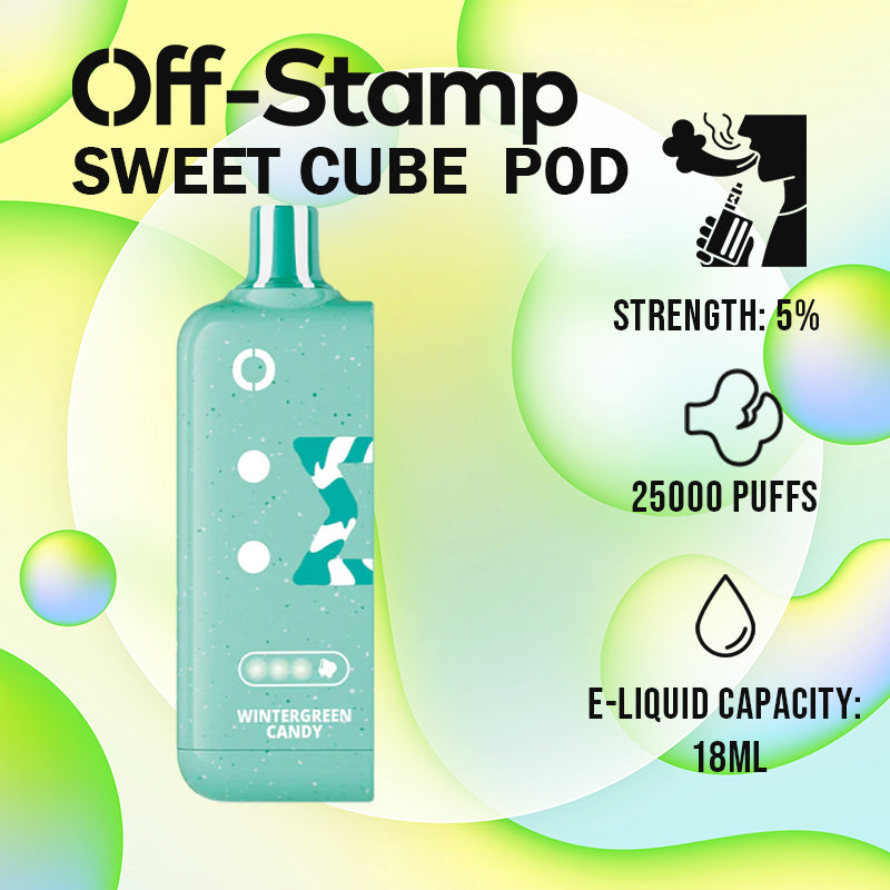 Off-Stamp X Cube 25K POD & Sweet Cube 25K POD Disposable By Lost Mary